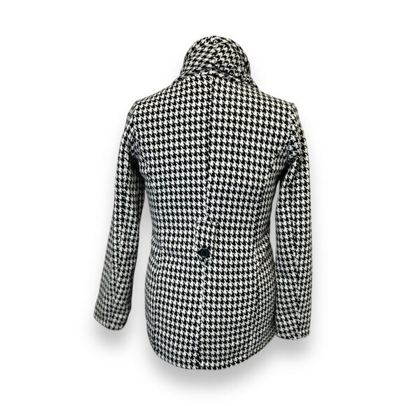 Jou Jou Womens Black & White Houndstooth Double-Breasted Coat Size L - Picture 4 of 9